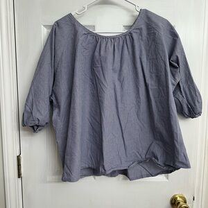 Casual Blue Women's Top